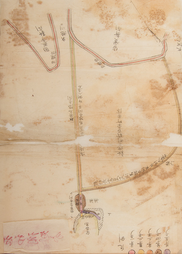 宇品新開干拓・宇品築港計画図（広島県立文書館蔵）